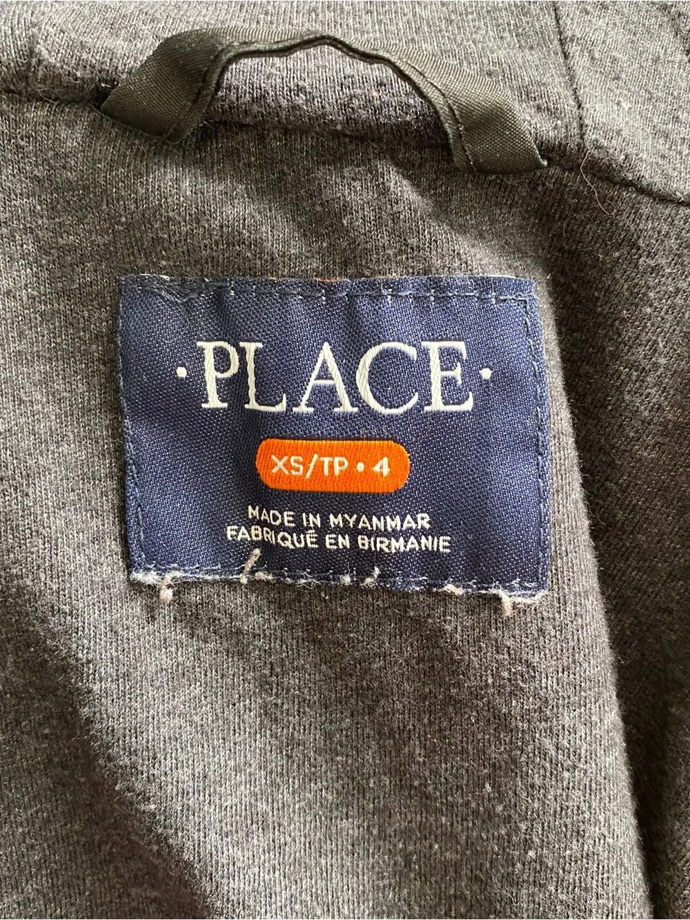 The Children’s Place Boy’s Black Nylon Windbreaker Rain Jacket